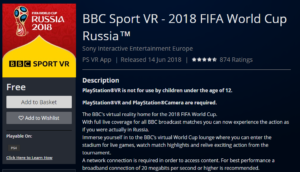 BBC Sport VR world cup